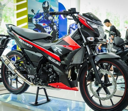 Raider R150 phiên bản đen đỏ hot nhất 2022