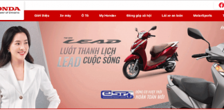 Các chương trình khuyến mãi, sự kiện trên trang chủ Honda Việt Nam