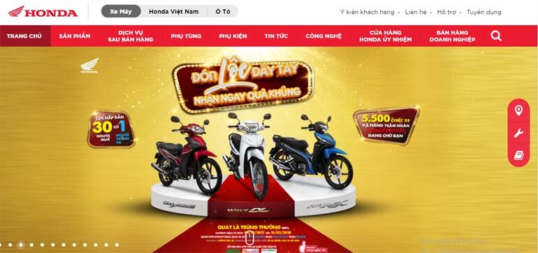 Website Honda Việt Nam chính hãng